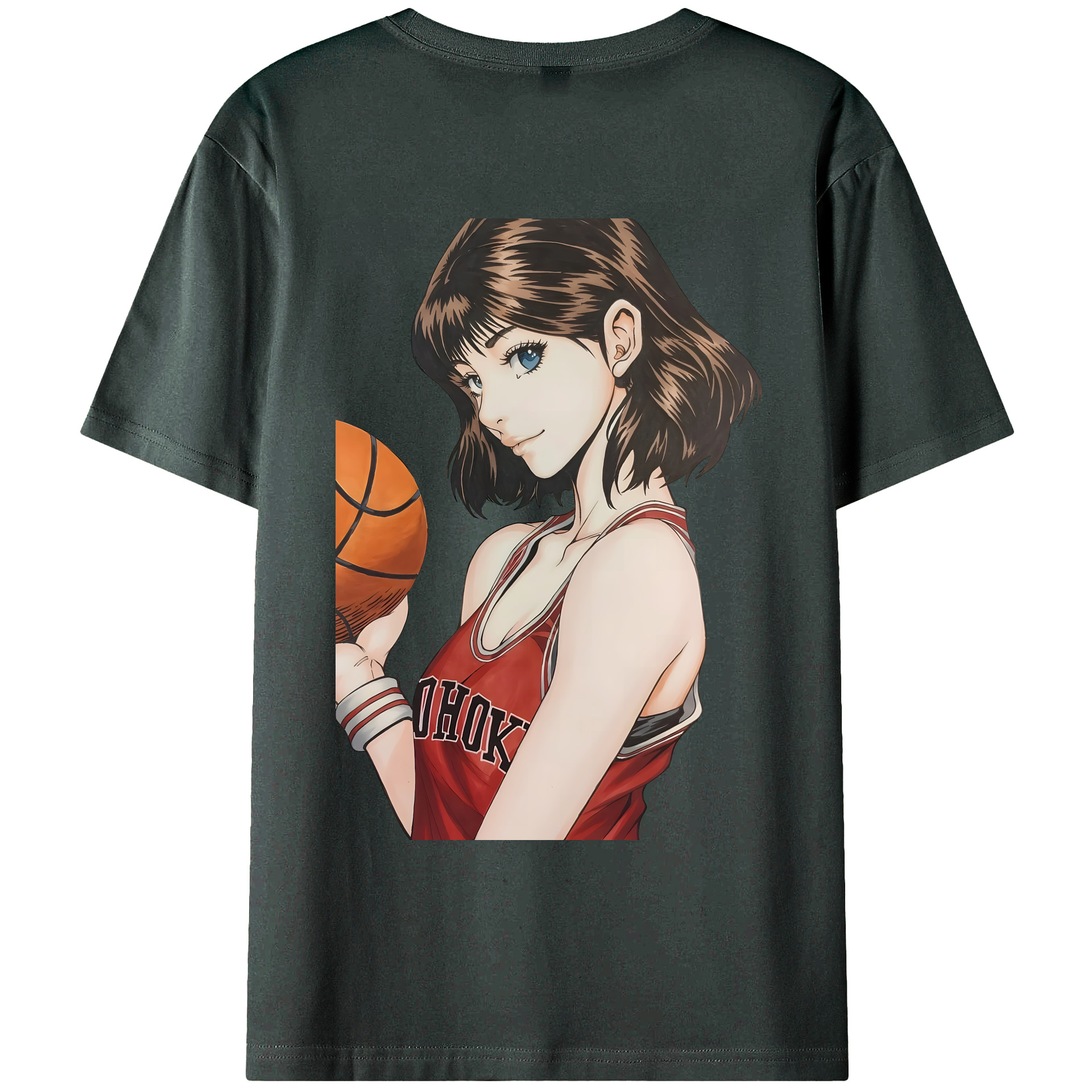 （画像用） SLAM DUNK／スラムダンク 綿100％ メンズ半袖Tシャツ（バックプリント） 通気性